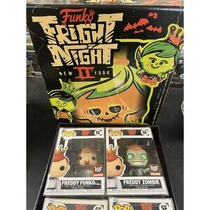 Funko Pop! Fright Night Freddy Lot Of 4, Hannibal,‎ Zombie, & Spirit Halloween